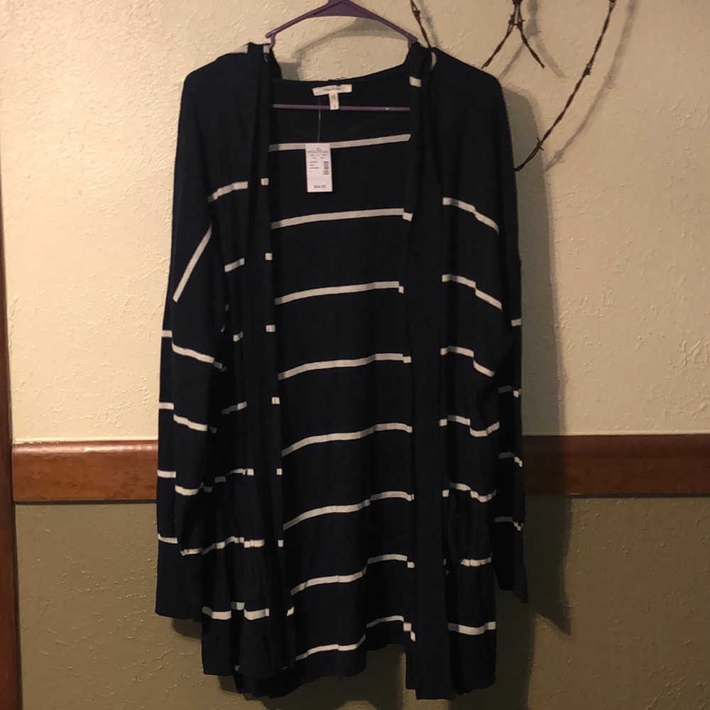 Hooded cardigan sweater